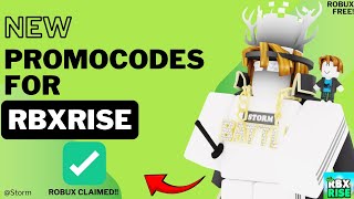 BRAND NEW CODE IN RBXRise IN SEPTEMBER 2024  HOW YOU CAN EARN FREE ROBUX IN ROBLOX USING RBXRISE [upl. by Ramad]