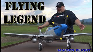 EFlite P51D Mustang 12m BNF WWII “Cripes A’Mighty 3rd” RC plane MAIDEN FLIGHT [upl. by Anaz]