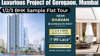 Nemi Bhavan 123 BHK Sample Flat  Luxurious Flat for Sale in Goregaon West  CALL NOW  8800678921 [upl. by Farver]