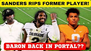 SANDERS RIPS FORMER PLAYER COLORADO FOOTBALL TENNESSEE FOOTBALL DEION SANDERS OLE MISS FOOTBALL [upl. by Rida]