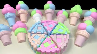 asmr Pie pieces and baking soda ice cream 🍦🍧 explore [upl. by Krantz955]