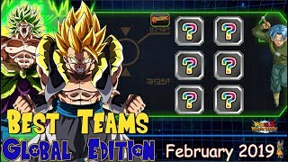 Best Teams Dokkan Battle Global  FEB 2019 Edition  DBZ Dokkan Battle [upl. by Flossi]