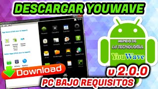 Descargar e Instalar YOUWAVE Emulador de Android para Windows BAJOS REQUISITOS  MrJunson [upl. by Dubois]