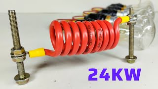 How to Make Free Electricity Generator 220v from Copper Cable and Big Magnet [upl. by Leelahk]