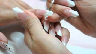 Tutorial di Ricostruzione Unghie in gel con le tip edge e decorazioni Nail Art [upl. by Gunas]