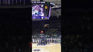 Notre Dame Fight Song at halftime of number 5 Notre Dame vs Saint Francis Brooklyn [upl. by Adekam]