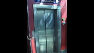 2001 ThyssenKrupp elevator in gate 5B StockholmArlanda ARN Airport Terminal 5 Sweden [upl. by Areemas332]