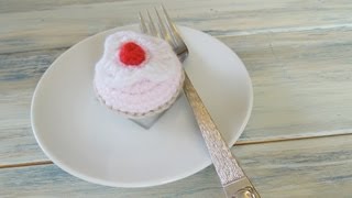 Crochet How To  Crochet a Mini Cup Cake [upl. by Kaehpos]