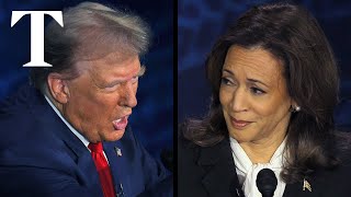 Trump v Harris debate five key moments [upl. by Rolyt]