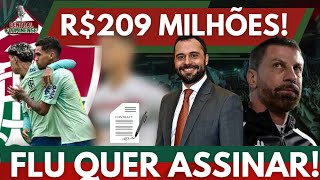 ÓTIMA NOTÍCIA DO FLU FLUMINENSE PODE ASSINAR COM JOGADOR PARA 2025 MILHÕES EM JOGO NA LFU [upl. by Pudens321]