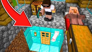 I found the Villagers Secret Base in Minecraft 🤫 [upl. by Hnah]