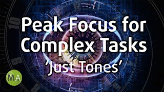 Peak Focus For Complex Tasks Just Tones Version  Isochronic Tones [upl. by Ramah]