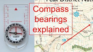 How to relate a compass bearing to the map [upl. by Ludie397]