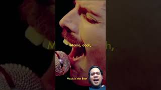 Queen  Bohemian Rhapsodymusic live lyrics freddiemercury [upl. by Aryc]