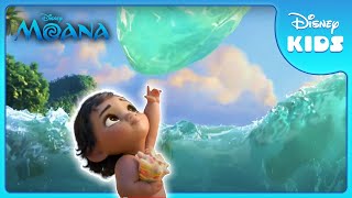 Baby Moana Explores the Ocean 🌊  Moana  Disney Kids [upl. by Castorina868]