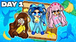 Were TRAPPED on RAFT as Monkeys in Roblox [upl. by Anairotciv]