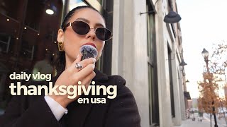 VLOG I thanksgiving en usa comida culturas y gratitud [upl. by Ahsinot]