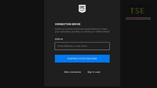 How to fix Connection error could not connect to the Epic Games Network [upl. by Waldo]