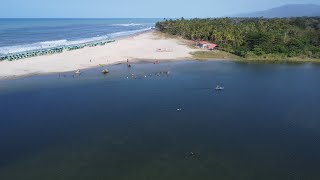 Buritaca donde se junta el río con el mar en Santa Marta [upl. by Vicky780]