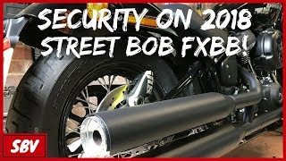 Softail Street Bob Security Features  Harley Davidson FXBB My After Market Locks amp More [upl. by Atiekal]