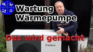 Wartung unserer Vaillant Wärmepumpe  Das wurde gemacht [upl. by Seroka]