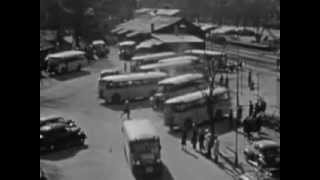 Bussar och tåg i Norrtälje 1946 [upl. by Akinihs]