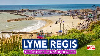 LYME REGIS  Full seafront tour of Lyme Regis Dorset England with happy music [upl. by Florencia]