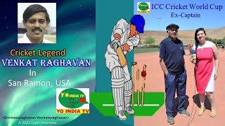 Venkat Raghavan BowlerWorld Cup Indian Cricket CaptainTestODI Umpire Spin QuartetInterview Live [upl. by Strep]