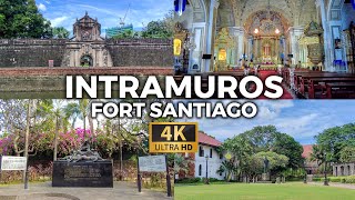 4K  INTRAMUROS  FORT SANTIAGO Morning Walk  Philippines  December 2021 [upl. by Gariepy]