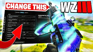 Best Updated Settings for Warzone 🎮 MW3 WARZONE [upl. by Scever]