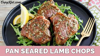 Pan Seared Lamb Chops [upl. by Atteuqihc]