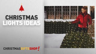 Top Christmas Lights For Bushes Holiday Essentials 150 Net Lights  Clear Bulbs with Green Wire [upl. by Xed485]