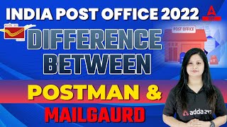 India Post Office Recruitment 2022  Difference Between Postman amp Mailgaurd [upl. by Janith]