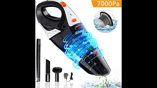 Hikeren Handheld Vacuum 7Kpa Powerful Cyclonic Suction Wet amp Dry Vacuum Cleaner Review [upl. by Millian]