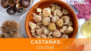 Cómo pelar CASTAÑAS en menos de 5 minutos 🌰⛄ Castañas COCIDAS ¡Fácil y sin esfuerzo 👨🏻‍🍳 Cocinatis [upl. by Meara318]