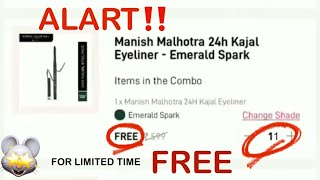 FREE ALART‼️MYGLAMM BIGGEST BUG IS BACK❤️‍🔥Manishmalhotra 4 kajal for FREENo shipping🤯💥myglamm [upl. by Colon]