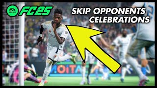 HOW TO QUICK SKIP CELEBRATIONS IN FC 25 [upl. by Kcired]