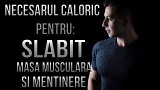 Afla cate calorii kcal iti trebuie pentru slabit  masa musculara  mentinut greutatea Pas cu pas [upl. by Gollin465]