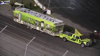 Trailer Race  Irwindale Speedway Night of Destruction 12316 [upl. by Goodill]