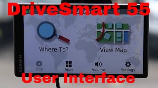 Garmin DriveSmart 55 User Interface full Walkthrough [upl. by Swainson]