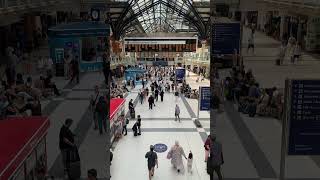 People passing through Liverpool Street Station in London  August 2024  London Travel Trains [upl. by Adev]