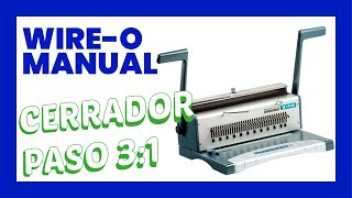 📒 Encuadernadora manual de wireo PMA S303 con ANULADOR DE PUNZONES Y cerrador [upl. by Leland]