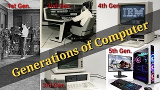 Generation of Computer 1st to 5th Genration with examples [upl. by Buxton211]