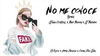 NO ME CONOCE REMIX JHAY CORTEZ x BAD BUNNY x J BALVIN  DJ KELO x EMMA DANESE x CHIKY DEE JAY [upl. by Aicatsue]