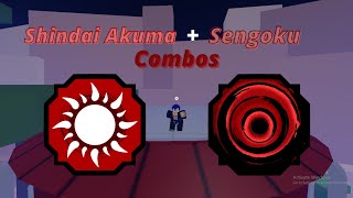 Shindai Akuma and Sengoku Combos  Shindo Life [upl. by Attehcnoc]