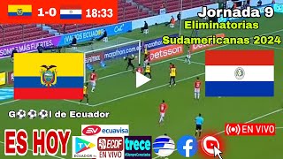 Ecuador vs Paraguay en vivo donde ver a que hora juega Ecuador vs Paraguay Eliminatorias 2024 [upl. by Kiele]