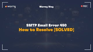 SMTP Email Error 450  How to Resolve SOLVED [upl. by Ahsei991]