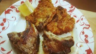 Costolette di agnello  alla piastra e fritte Vino consigliato Rosso del Vicariato [upl. by Ettevroc]