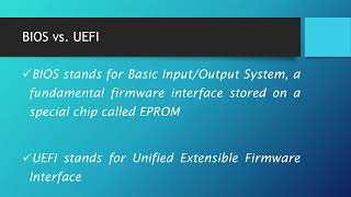 BIOS vs UEFI  Explained [upl. by Marb419]