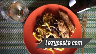 Chocolate amp tangerine casarecce with chicken amp soy sauce  easy pasta recipes by Lazy Pasta [upl. by Pineda]